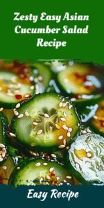 Zesty Easy Asian Cucumber Salad Recipe