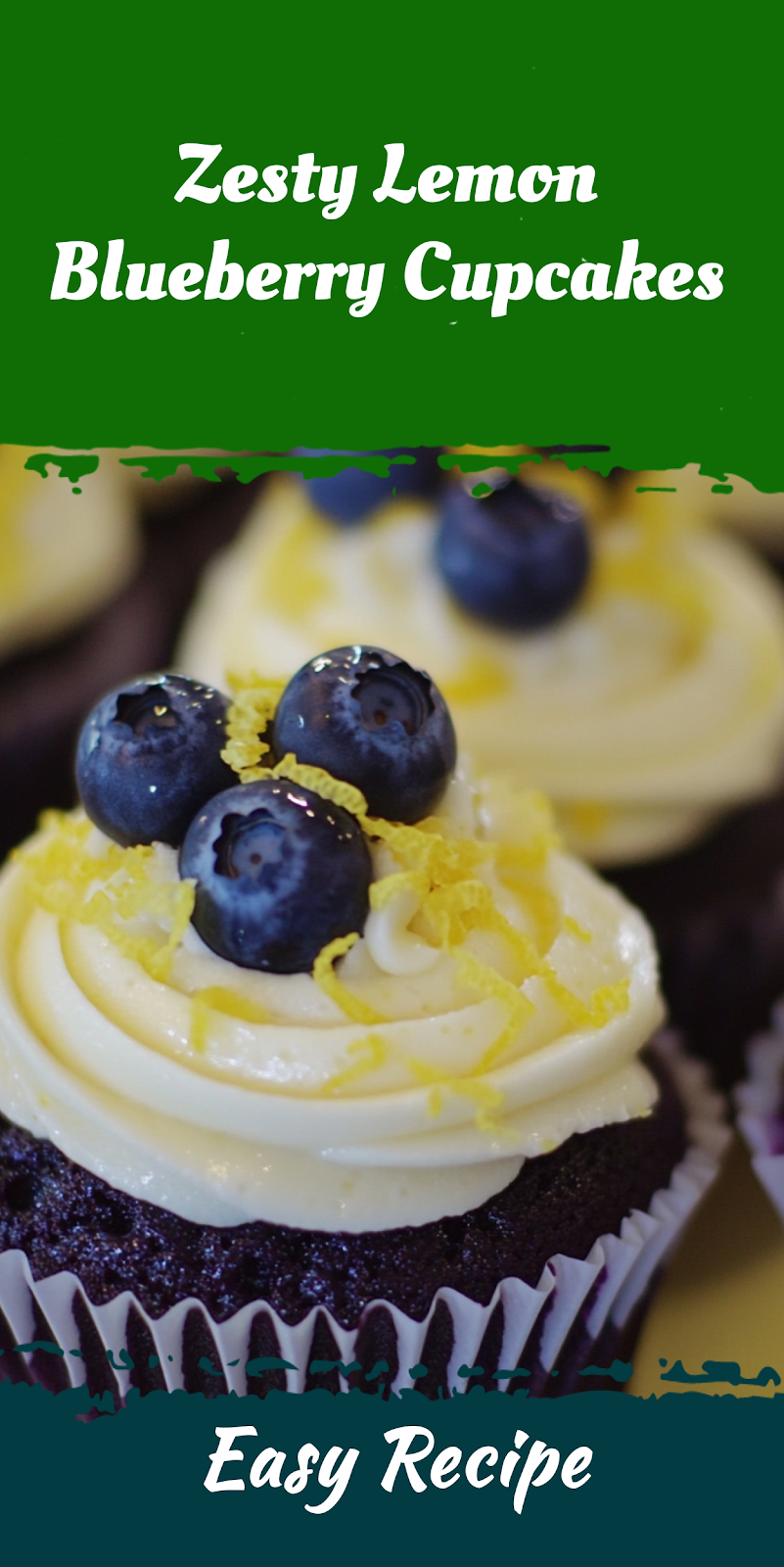 Zesty Lemon Blueberry Cupcakes