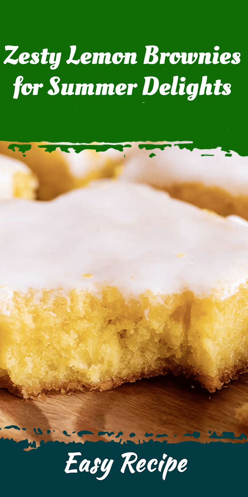 Zesty Lemon Brownies for Summer Delights