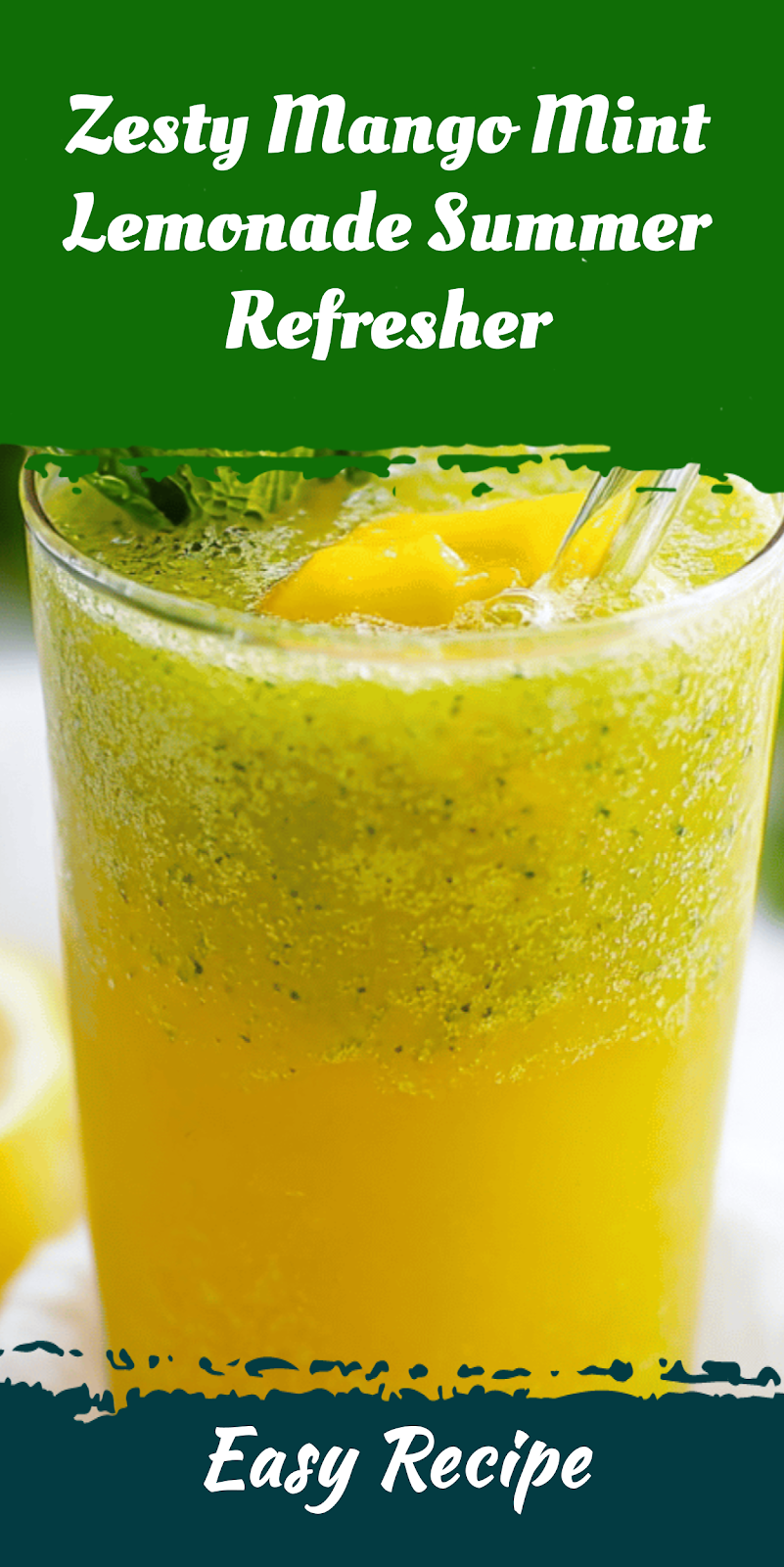 Zesty Mango Mint Lemonade Summer Refresher