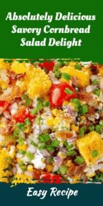 Absolutely Delicious Savory Cornbread Salad Delight