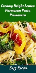 Creamy Bright Lemon Parmesan Pasta Primavera