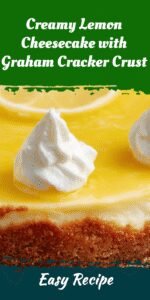 Creamy Lemon Cheesecake with Graham Cracker Crust