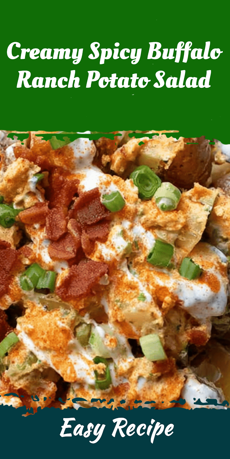 Creamy Spicy Buffalo Ranch Potato Salad