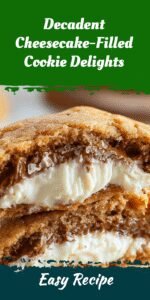 Decadent Cheesecake-Filled Cookie Delights