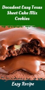 Decadent Easy Texas Sheet Cake Mix Cookies