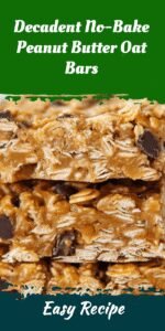 Decadent No-Bake Peanut Butter Oat Bars