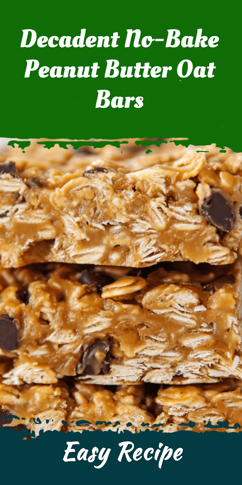 Decadent No-Bake Peanut Butter Oat Bars