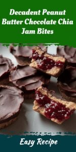 Decadent Peanut Butter Chocolate Chia Jam Bites