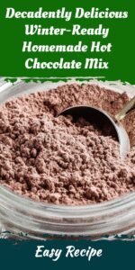 Decadently Delicious Winter-Ready Homemade Hot Chocolate Mix