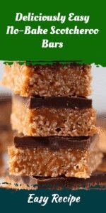 Deliciously Easy No-Bake Scotcheroo Bars