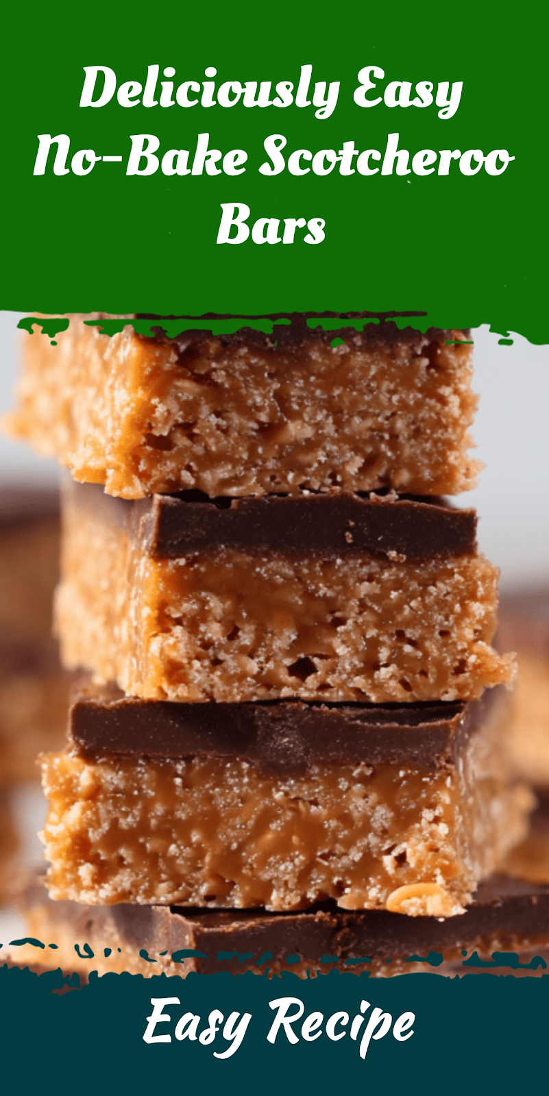 Deliciously Easy No-Bake Scotcheroo Bars