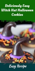 Deliciously Easy Witch Hat Halloween Cookies