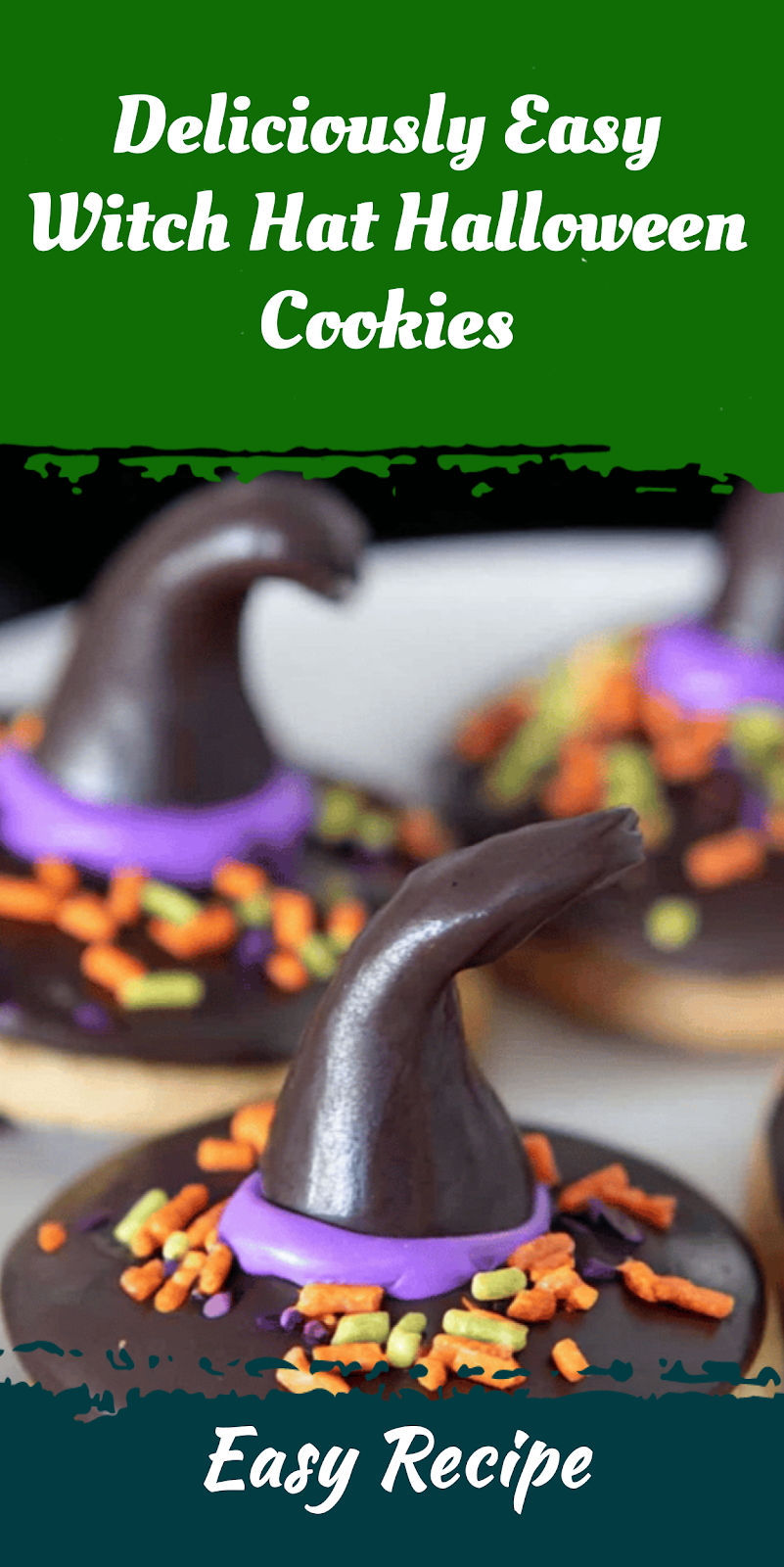 Deliciously Easy Witch Hat Halloween Cookies