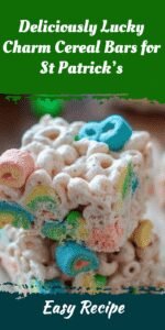 Deliciously Lucky Charm Cereal Bars for St Patrick’s