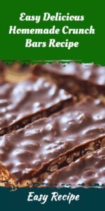 Easy Delicious Homemade Crunch Bars Recipe