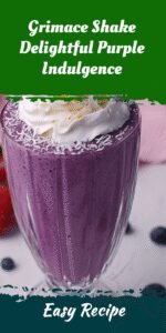 Grimace Shake Delightful Purple Indulgence