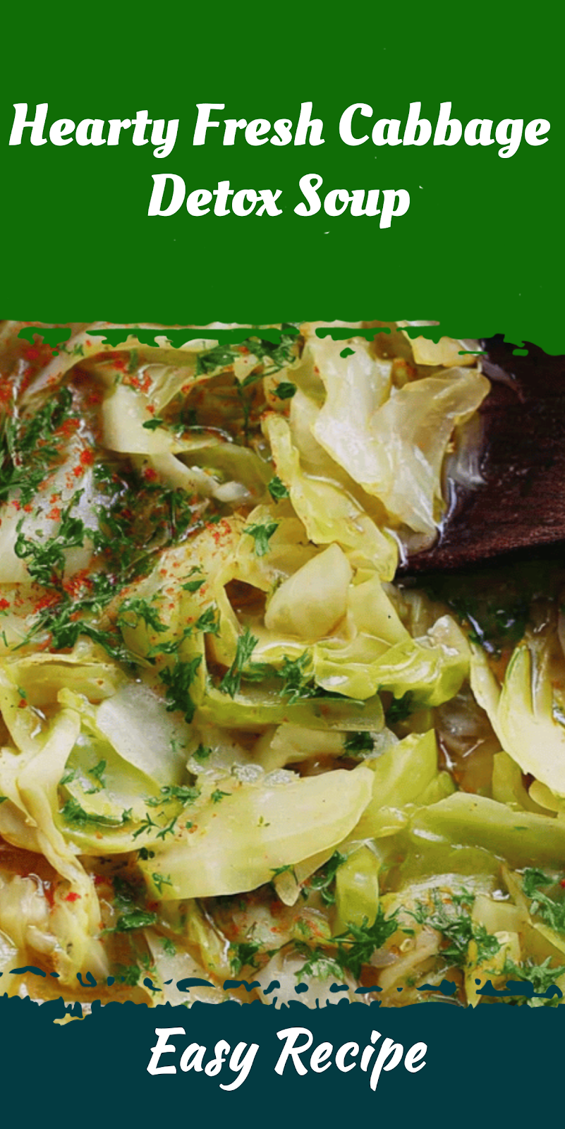 Hearty Fresh Cabbage Detox Soup