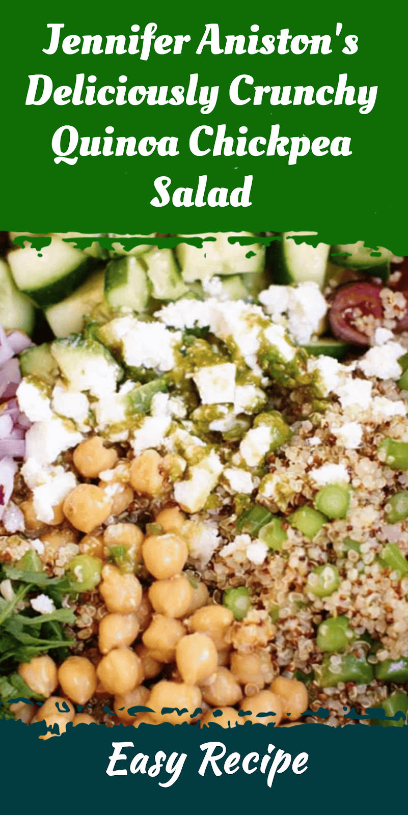 Jennifer Aniston's Deliciously Crunchy Quinoa Chickpea Salad