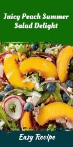 Juicy Peach Summer Salad Delight