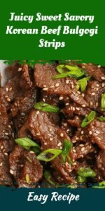 Juicy Sweet Savory Korean Beef Bulgogi Strips