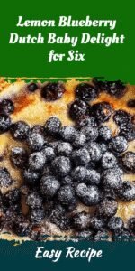 Lemon Blueberry Dutch Baby Delight for Six