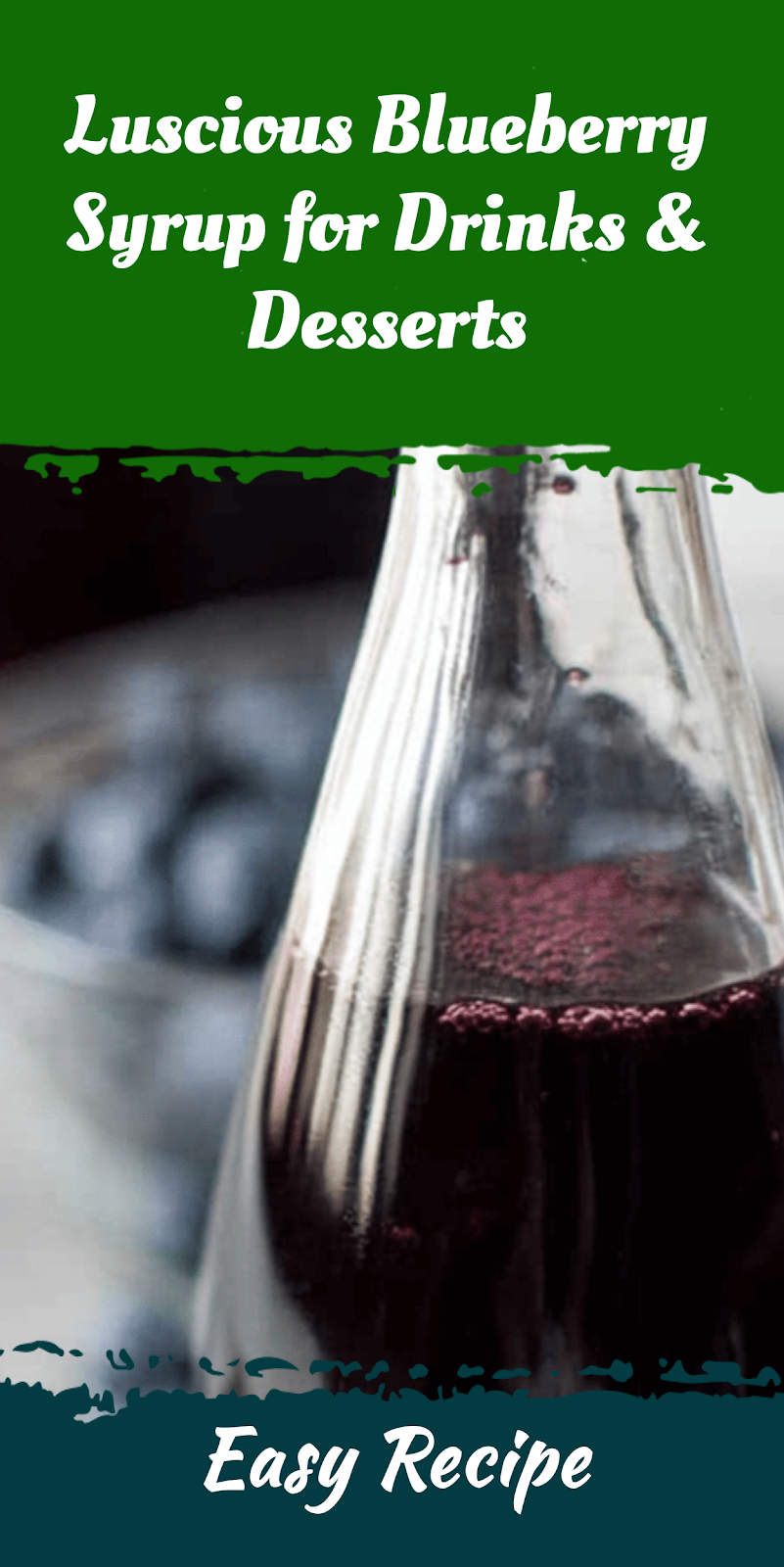 Luscious Blueberry Syrup for Drinks & Desserts