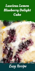 Luscious Lemon Blueberry Delight Cake