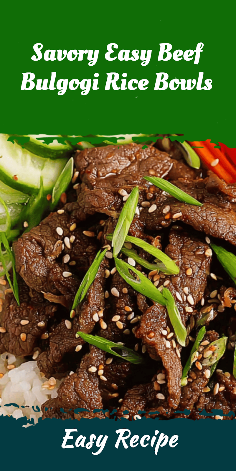 Savory Easy Beef Bulgogi Rice Bowls