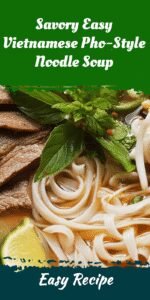 Savory Easy Vietnamese Pho-Style Noodle Soup
