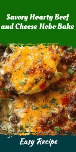 Savory Hearty Beef and Cheese Hobo Bake