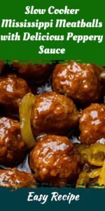 Slow Cooker Mississippi Meatballs with Delicious Peppery Sauce
