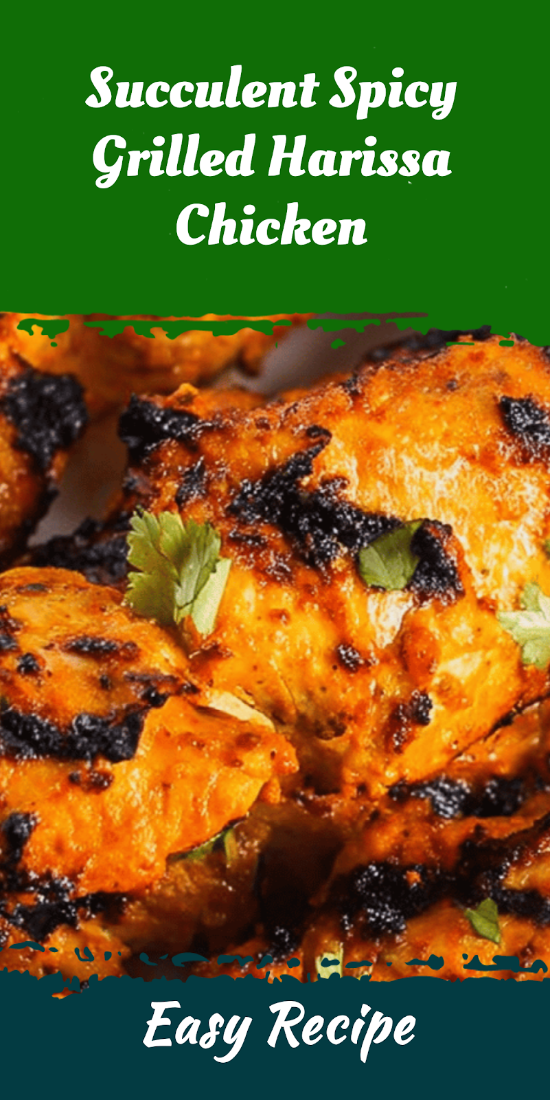 Succulent Spicy Grilled Harissa Chicken