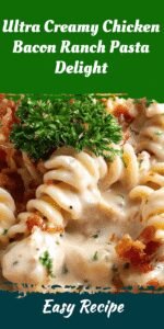 Ultra Creamy Chicken Bacon Ranch Pasta Delight