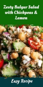 Zesty Bulgur Salad with Chickpeas & Lemon