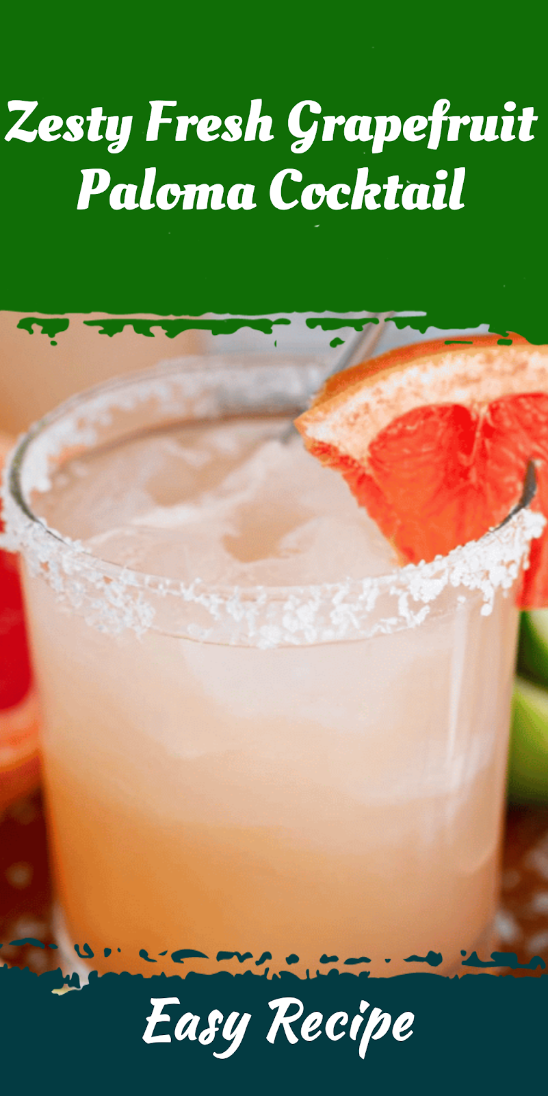 Zesty Fresh Grapefruit Paloma Cocktail